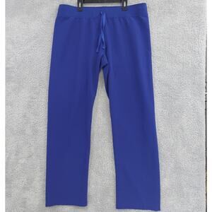 FIGS Women's Livingston Basic Scrub Pants Blue Purple Large Drawstring T21003